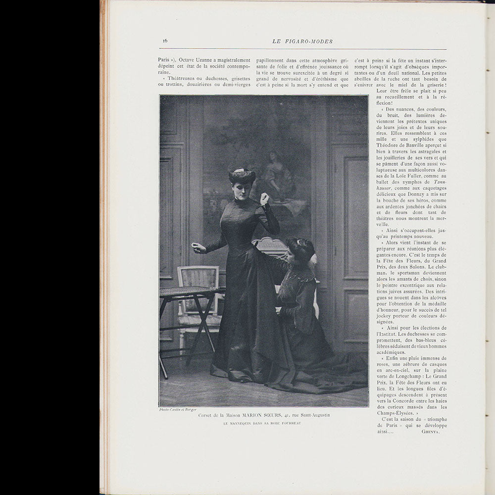 Figaro Modes, février 1904 - La Journée d'un mannequin