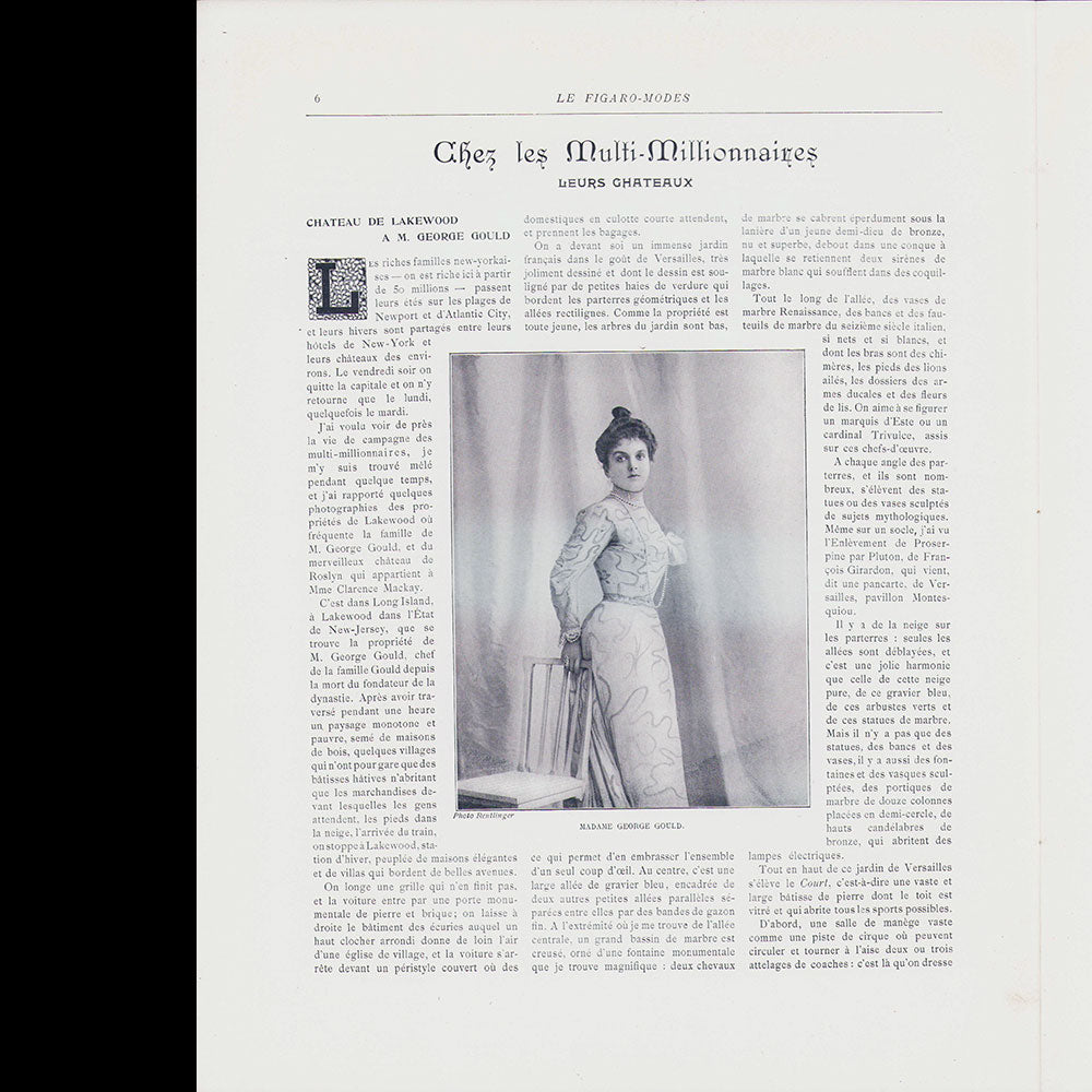 Le Figaro-Modes, octobre 1904, couverture de M. A. de Migl