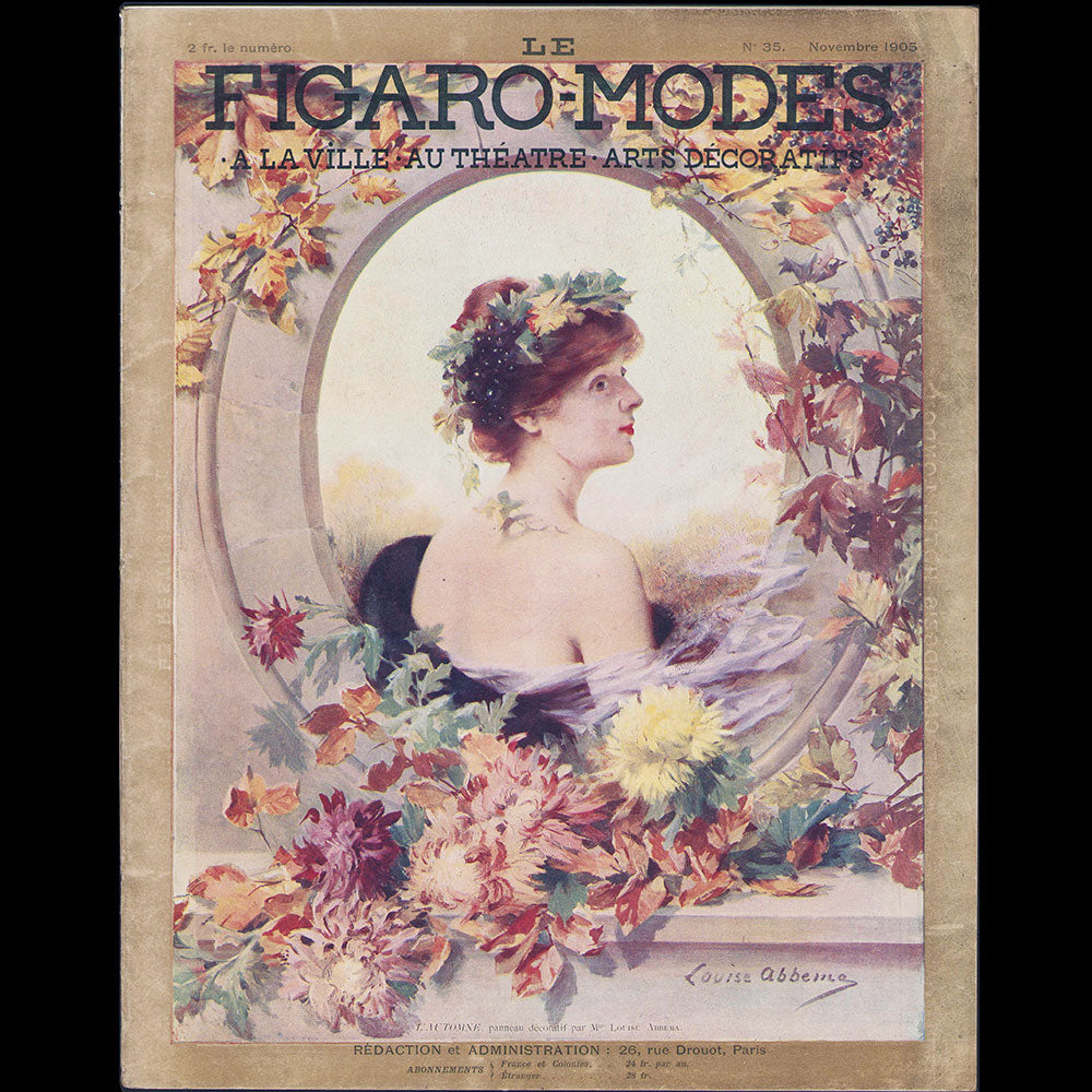 Le Figaro-Modes, novembre 1905, couverture de Louise Abbema
