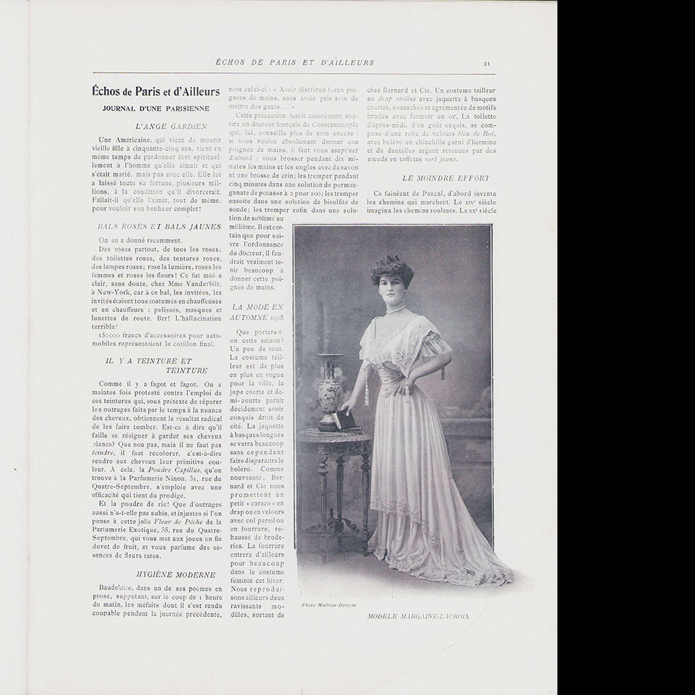 Le Figaro-Modes, octobre 1905, couverture de Louis Roger