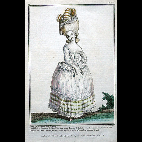 Gallerie des Modes et Costumes Français, gravure n° GG 186, Camisole à la Polonaise (1780)