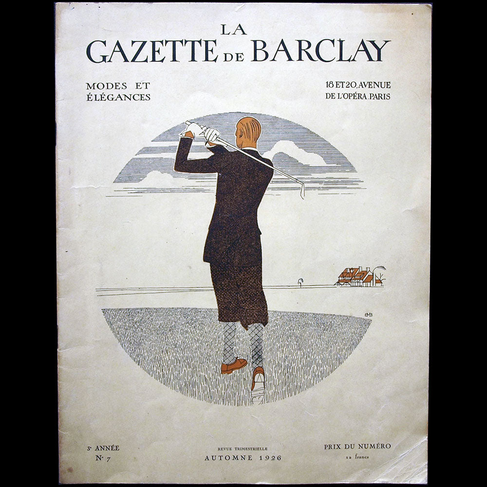 Gazette de Barclay, modes et élégances, n°7, automne 1926