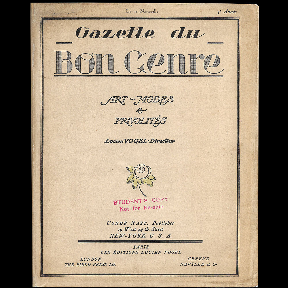 Gazette du Bon Genre (n°5, 1920), édition américaine de la Gazette du Bon Ton