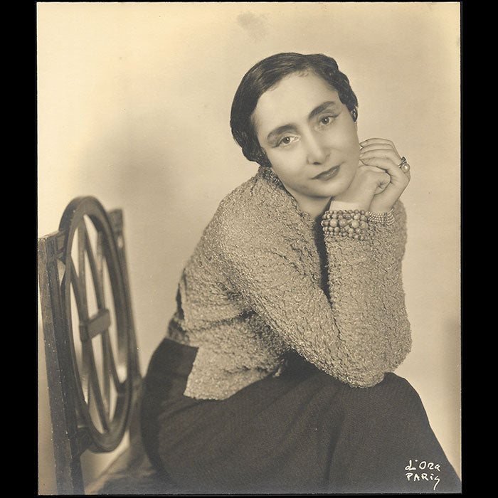 Alix (Madame Grès) - Portrait de la couturière, tirage de D'Ora (circa 1934)