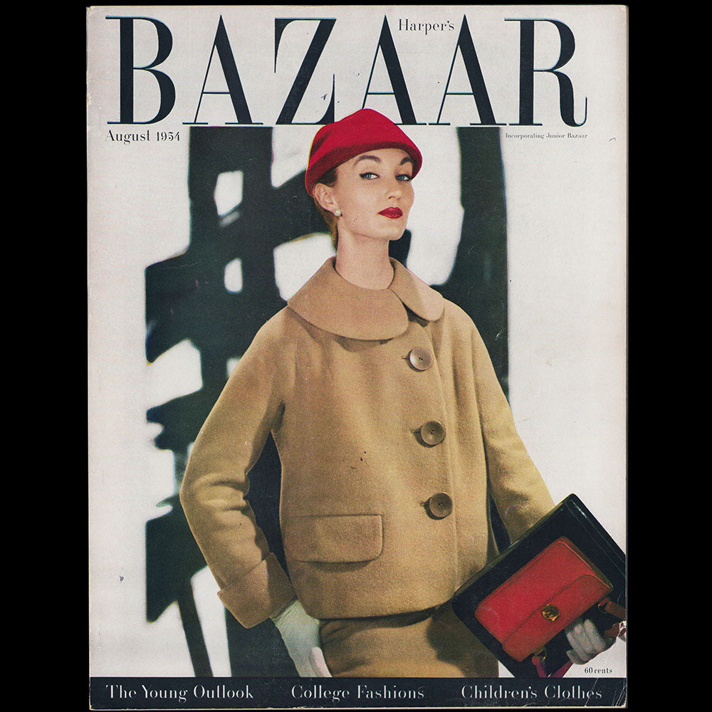 Harper's Bazaar (1954, aout), couverture de Louise Dahl-Wolfe