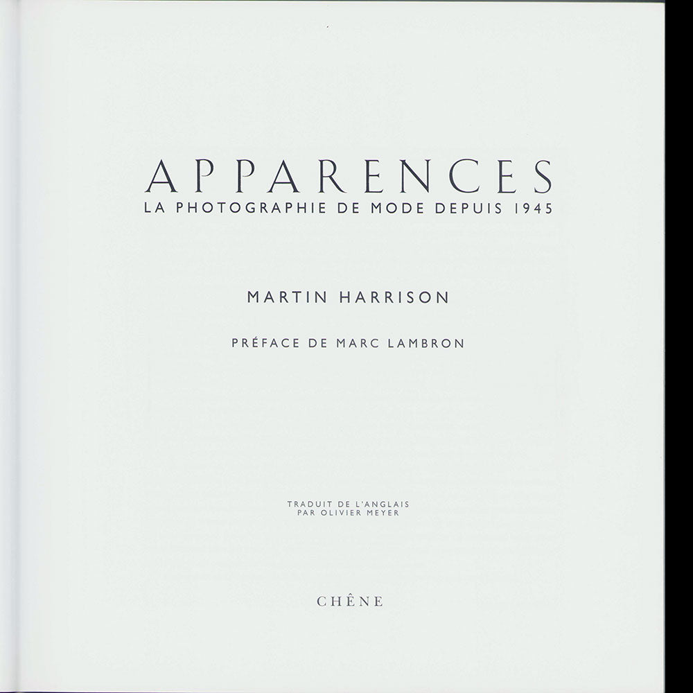 Martin Harrison - Apparences, la Photographie de Mode depuis 1945 (1992)