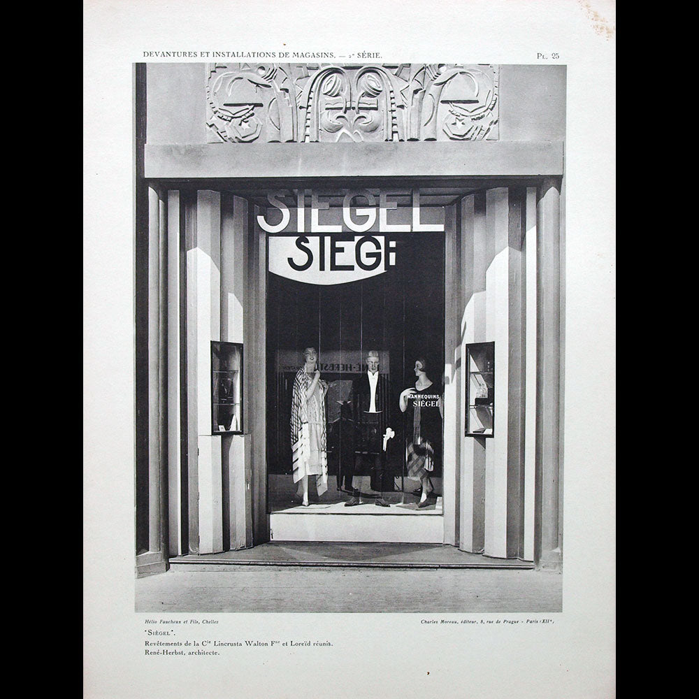 René Herbst - Devantures, Vitrines, Installations de Magasins à l'Exposition Internationale des Arts Décoratifs Paris 1925