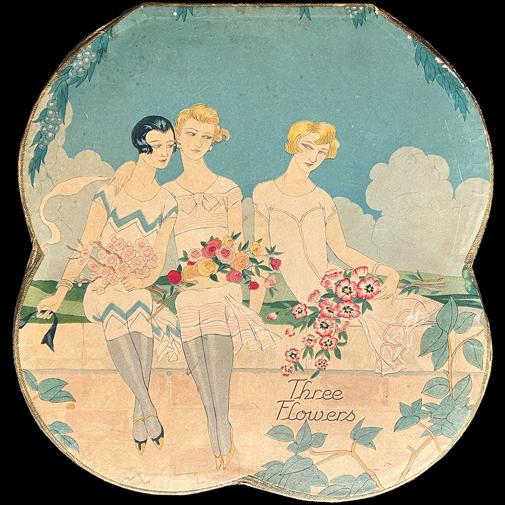 Richard Hudnut - Three Flowers, boîte dessinée par George Barbier (circa 1920s)
