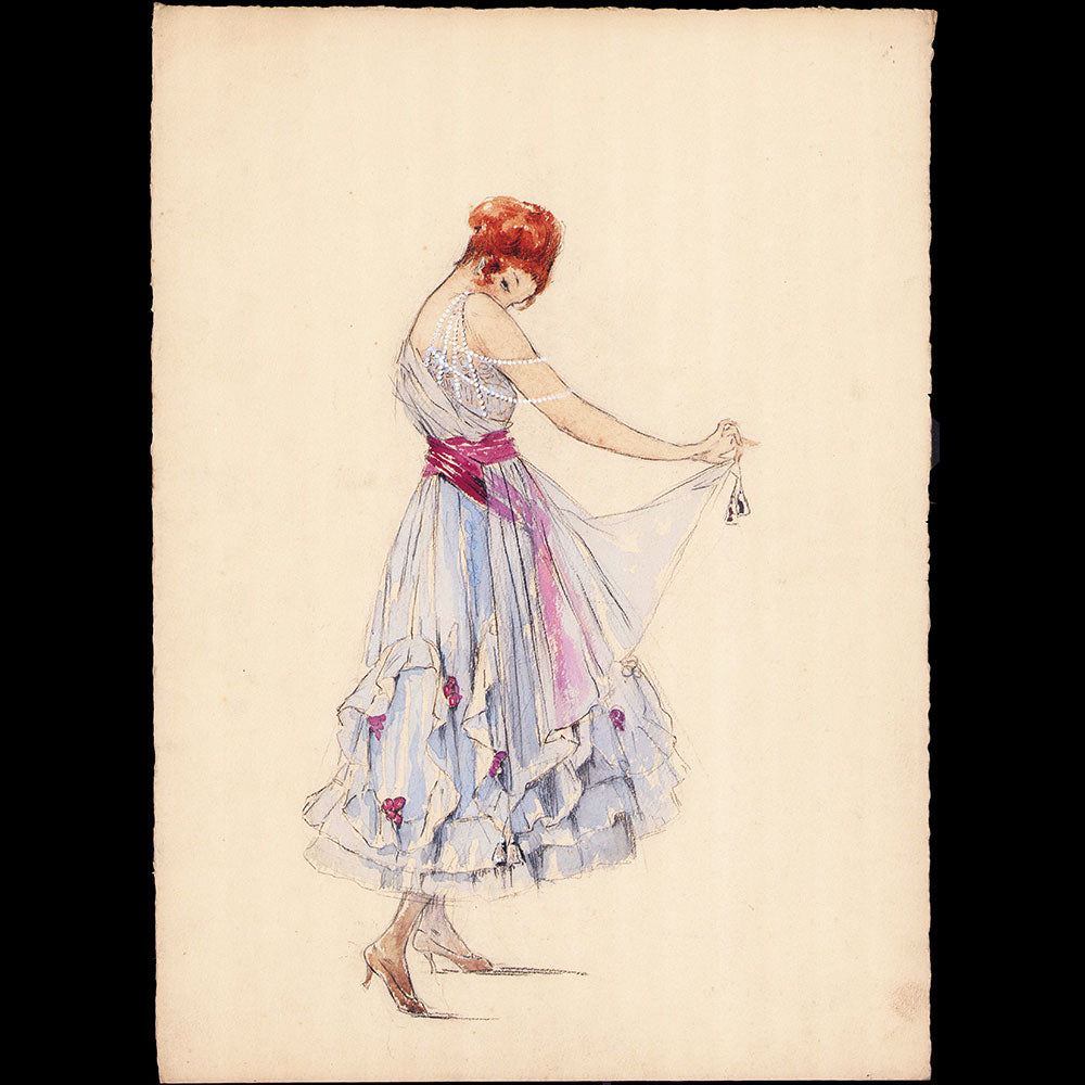 Japhet - Dessin d'une robe (circa 1915-1916)