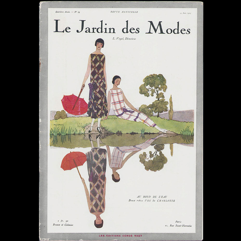 Le Jardin des Modes, n°59, 15 juin 1924, couverture d'André-Edouard Marty