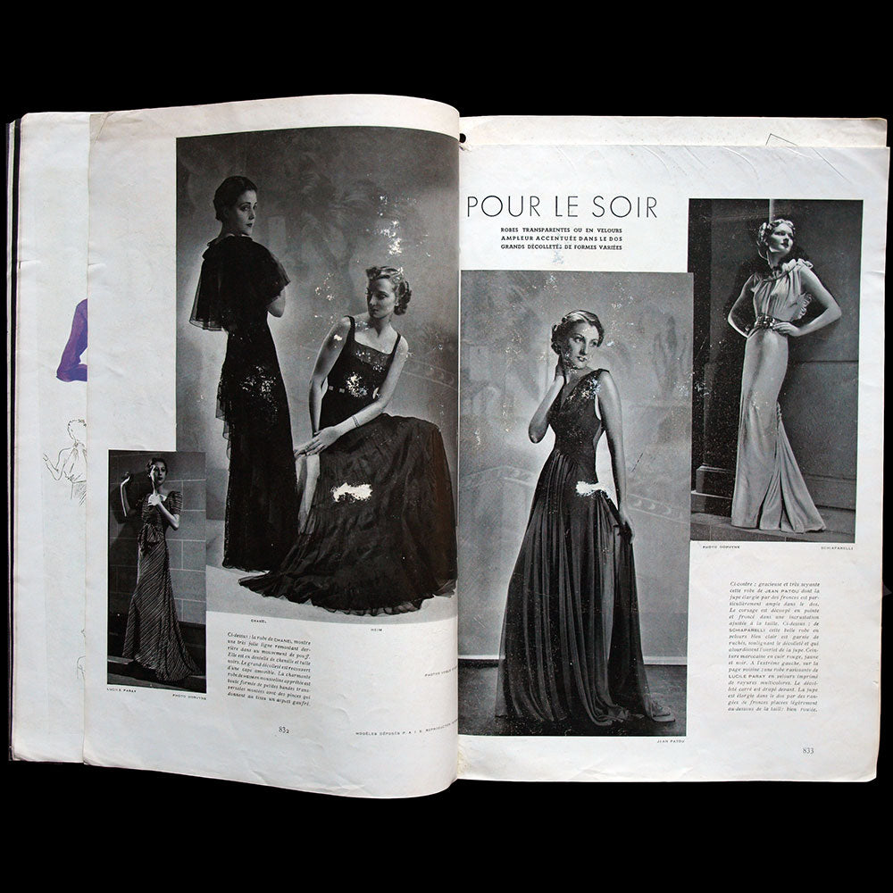 Le Jardin des Modes, n°219, 15 octobre 1936, ensemble de Creed