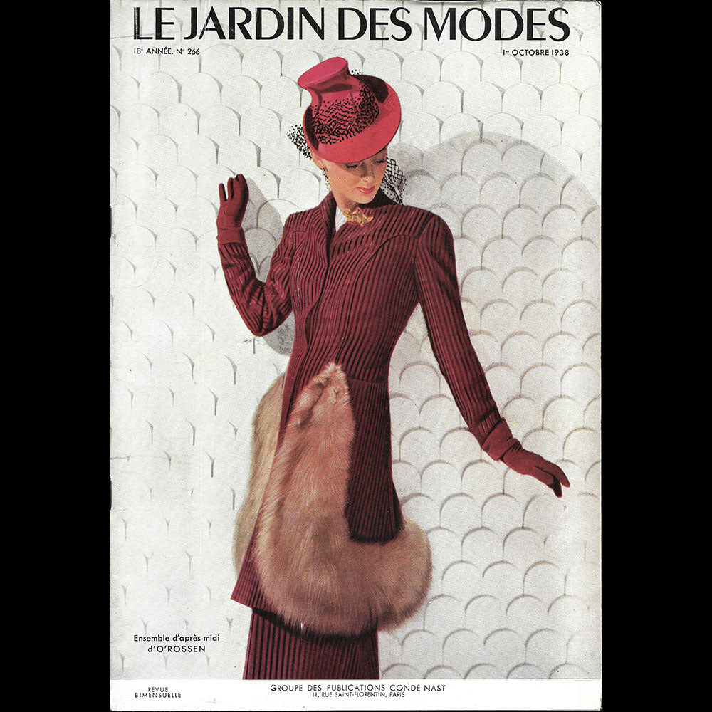 Le Jardin des Modes, n°266, 1er octobre 1938, Ensemble d'après-midi d'O'Rossen