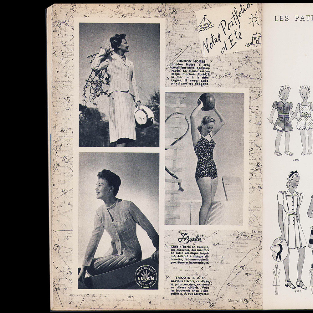 Le Jardin des Modes, n°282, 1er juin 1939, Manteau de plage d'Hermès