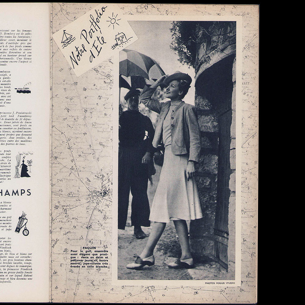 Le Jardin des Modes, n°282, 1er juin 1939, Manteau de plage d'Hermès