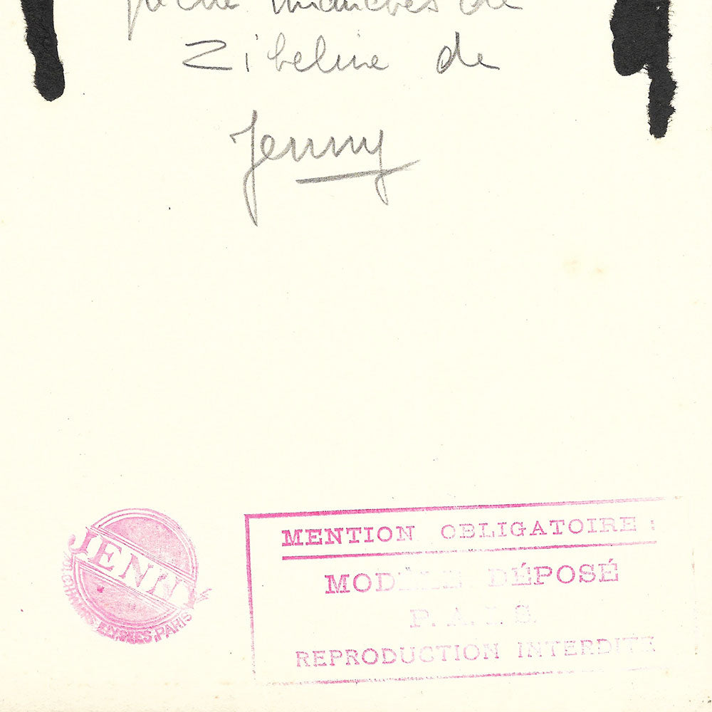 Jenny - Déshabillé de velours aux manches de zibeline (1935)