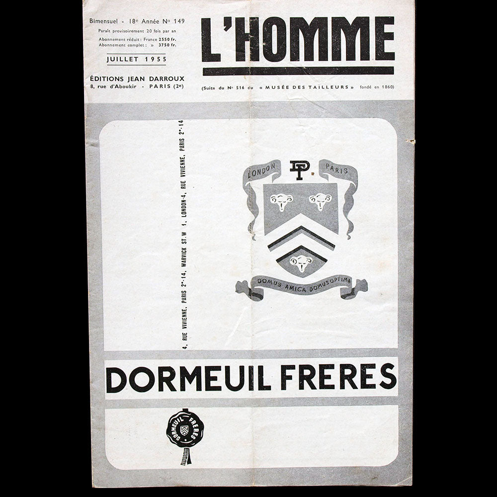 L'Homme n°149, juillet 1955