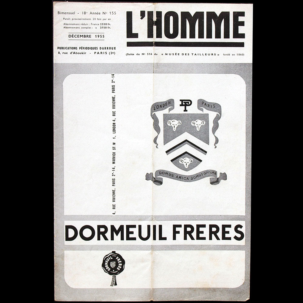 L'Homme n°155, décembre 1955