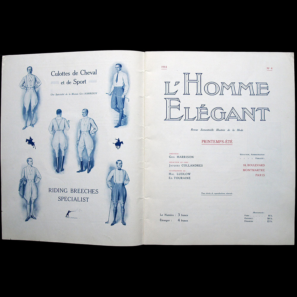 L'Homme Elégant, n°4 (Printemps-Eté 1914)