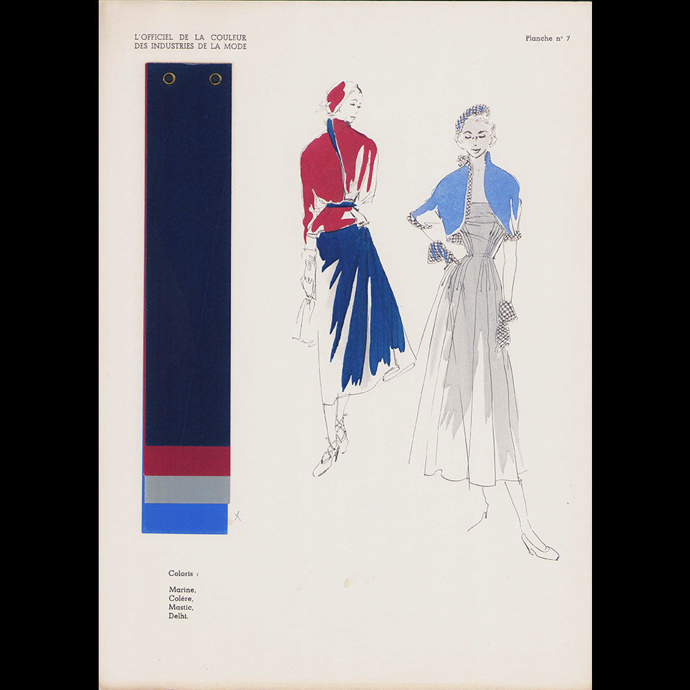 L'Officiel de la Couleur des Industries de la Mode, été 1949