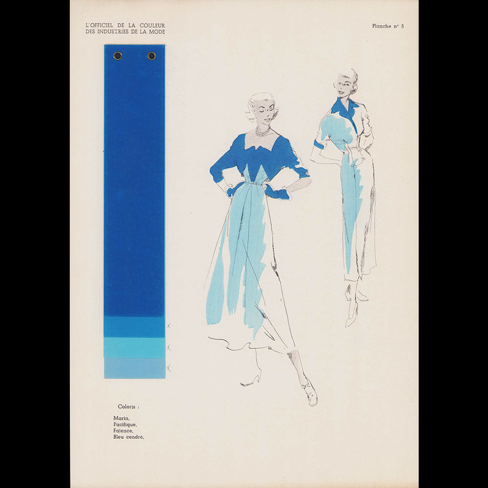 L'Officiel de la Couleur des Industries de la Mode, été 1949