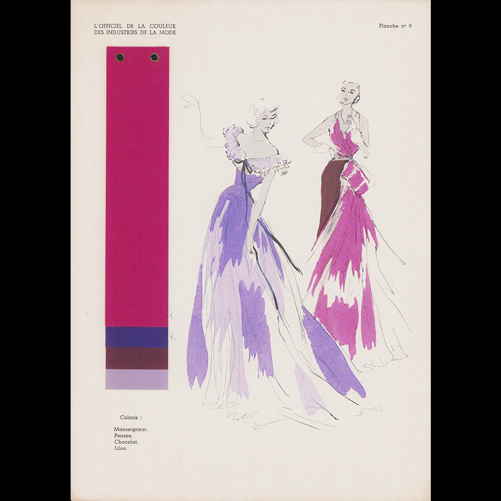 L'Officiel de la Couleur des Industries de la Mode, été 1949