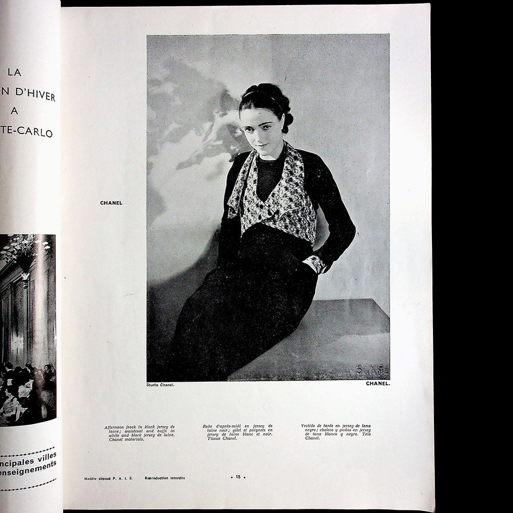 L'Officiel de la mode et de la couture de Paris - janvier 1934