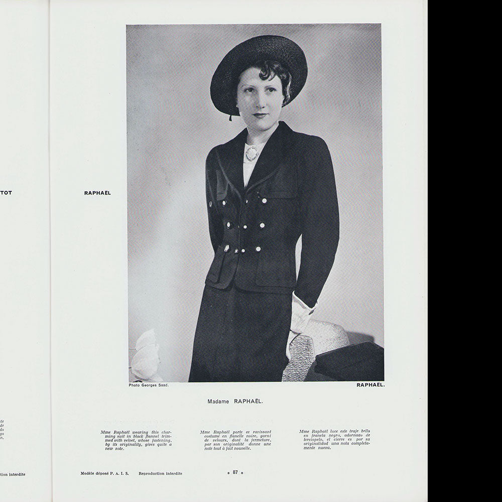 L'Officiel de la mode et de la couture de Paris - juin 1935