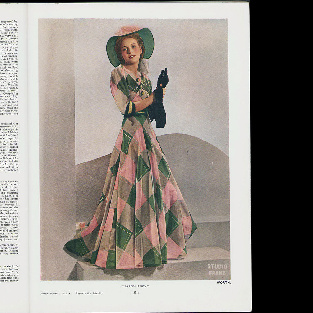 L'Officiel de la mode et de la couture de Paris - mars 1938