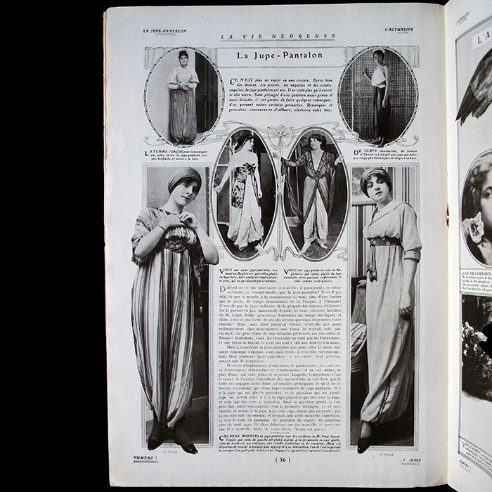 La Vie Heureuse, 15 mars 1911 - modèles de Paul Poiret