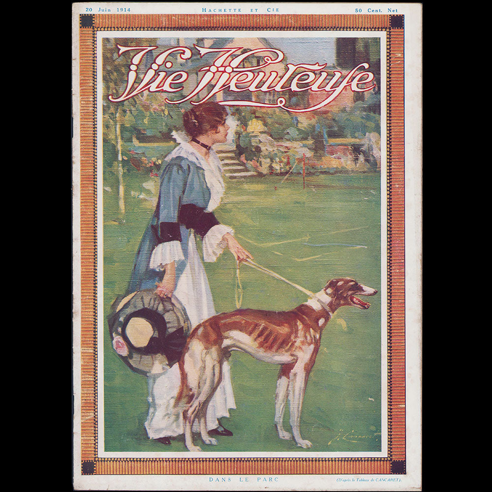 La Vie Heureuse, 20 juin 1914, couverture de Cancaret