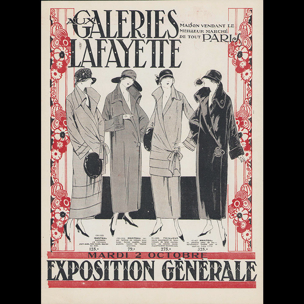 Aux Galeries Lafayette, Les Galeries Lafayette répandent dans l'univers la grâce de la Parisienne, catalogue illustré par Domergue (1923)