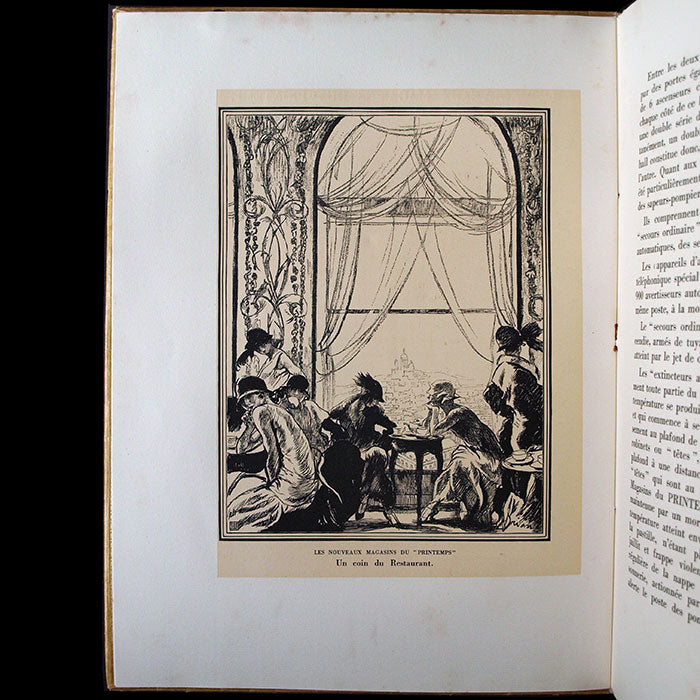 Le Printemps - Plaquette pour l'inauguration des nouveaux magasins illustrée par Drian (1924)
