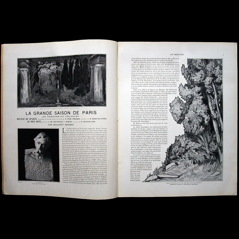 Le Théâtre (15 mai 1912), le Dieu Bleu, Ballets Russes