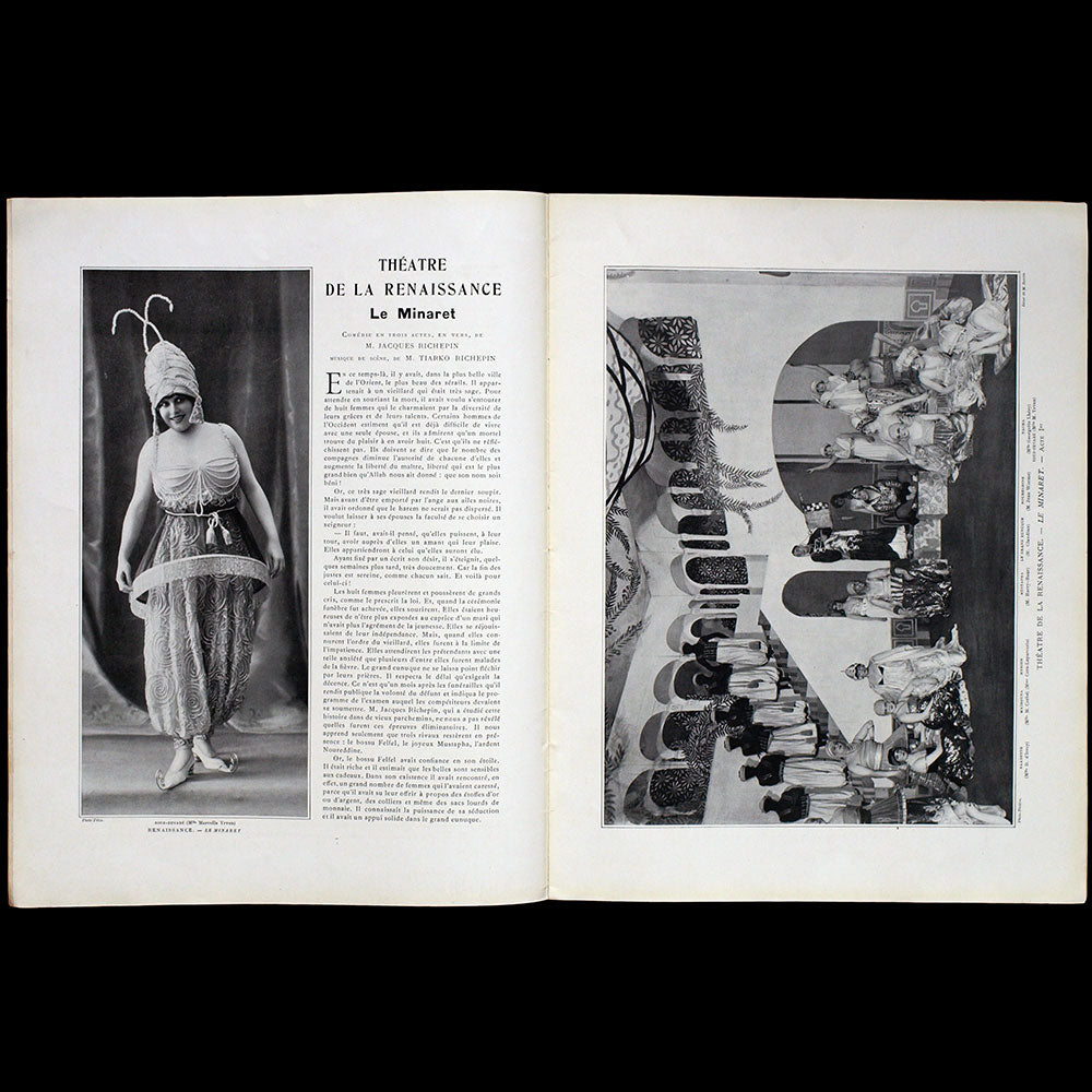 Le Théâtre (1er mai 1913), Le Minaret, costumes de Paul Poiret