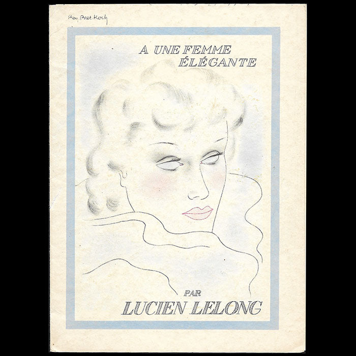 Une femme élégante, collection édition, Lucien Lelong, illustré par Ray Bret Koch (1935)