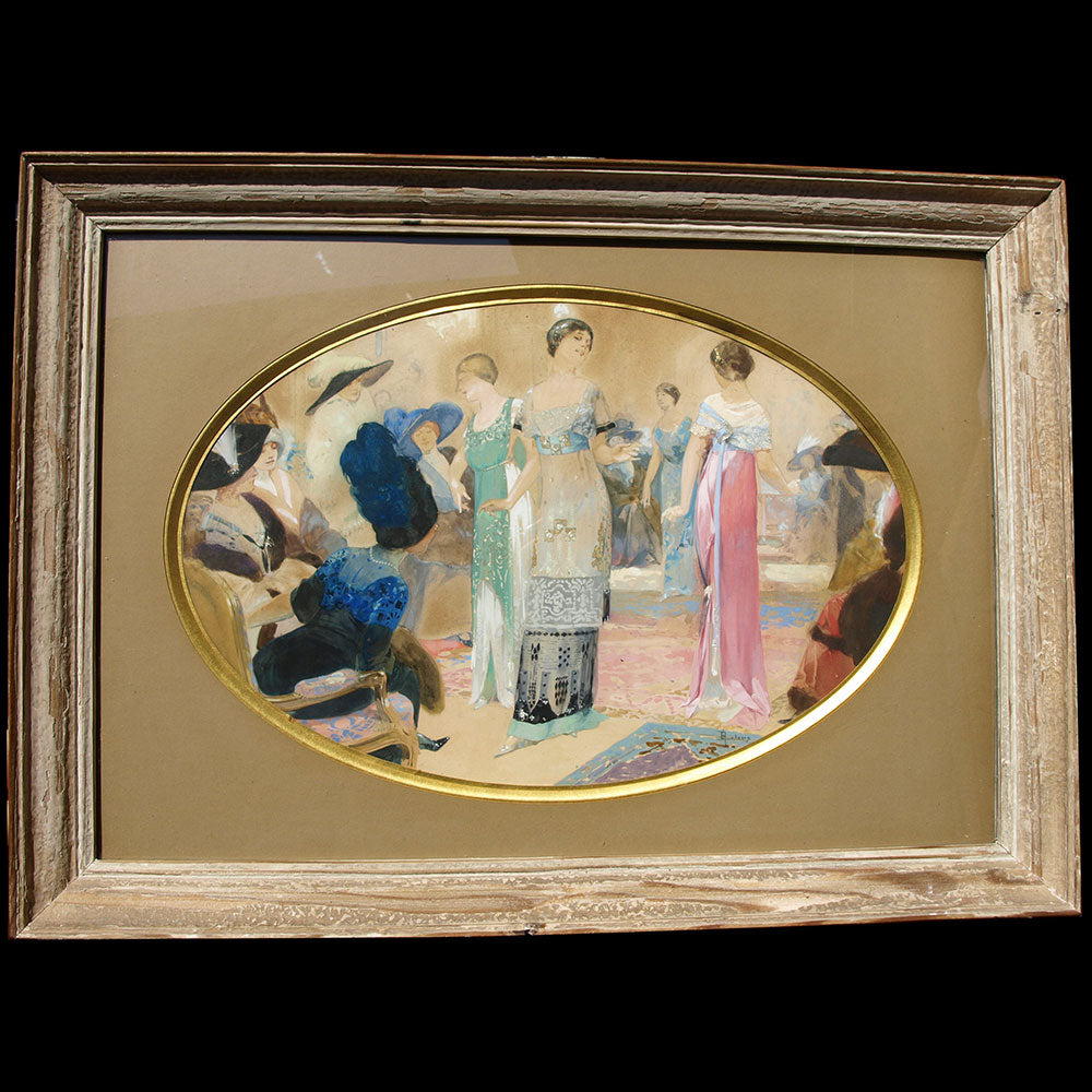 René Lelong - De 4 à 6 chez Zimmermann, présentation à la maison de couture (1912)