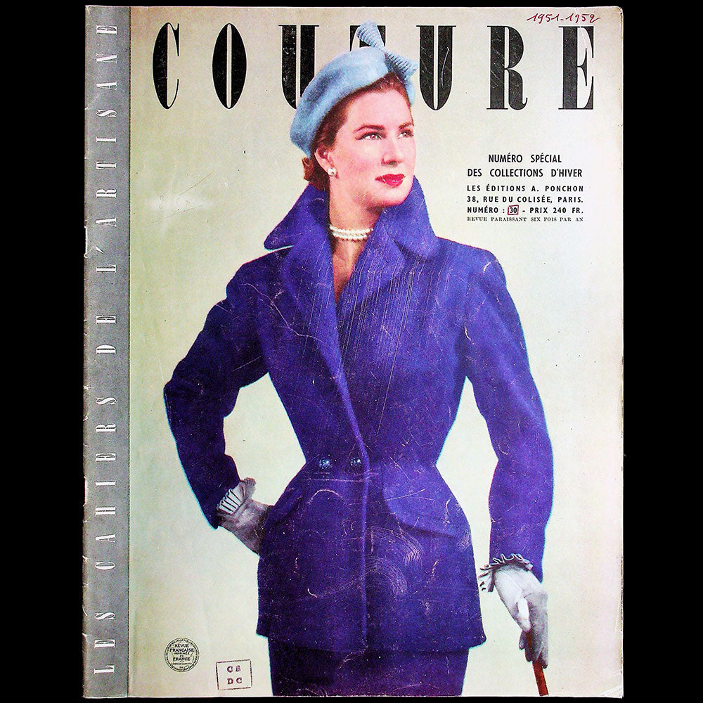 Les Cahiers de l'Artisane, Couture, n°30 (septembre 1951), tailleur de Carven