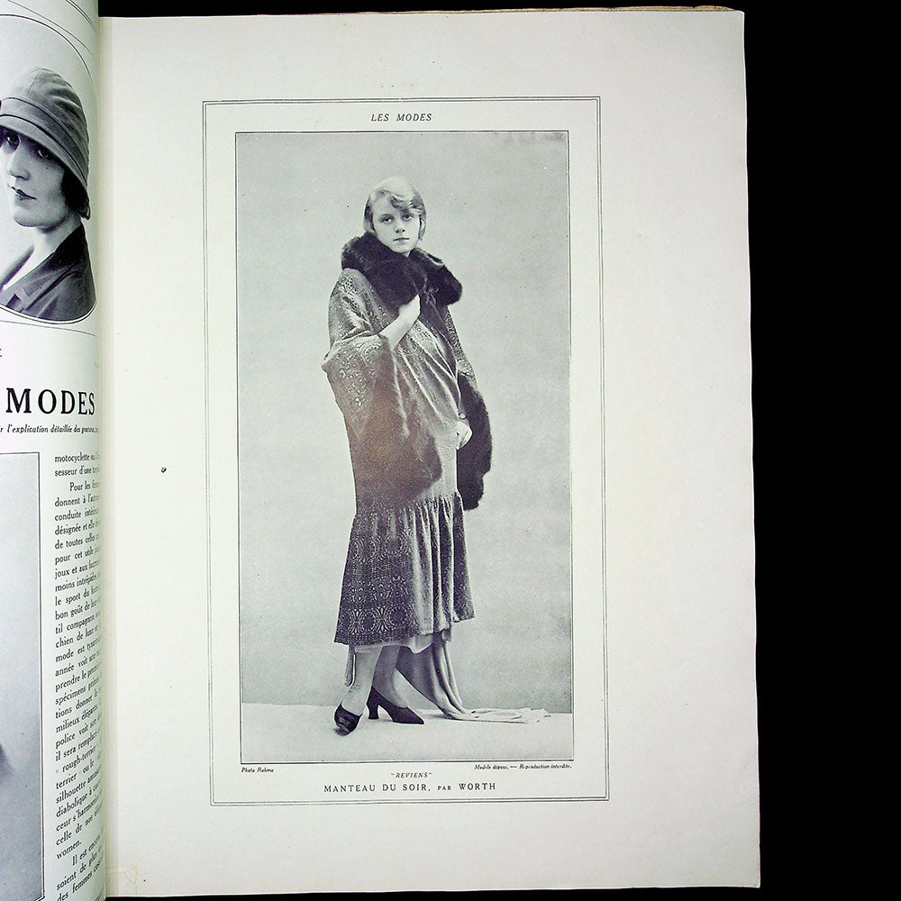 Les Modes (janvier 1924), couverture de Rahma