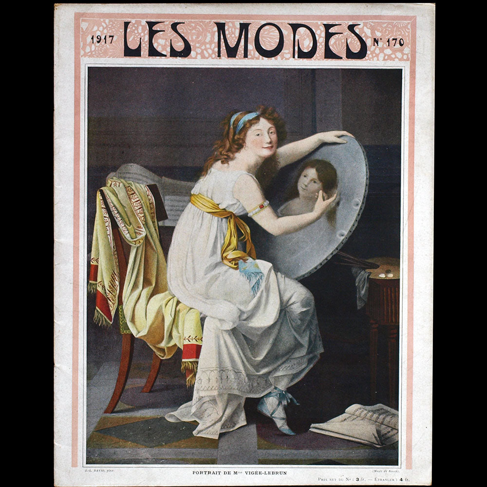 Les Modes, n° 170, couverture de David (1917)