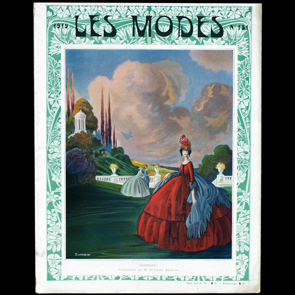 Les Modes, n° 181, couverture  d'Ottorino Andreini (1919)