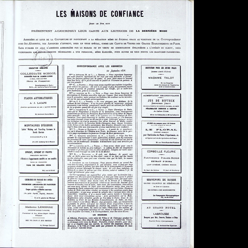 Stéphane Mallarmé - La Dernière Mode, septembre-décembre 1874 (1978)