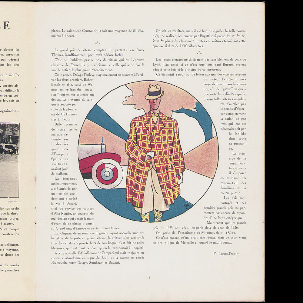 Monsieur, la Mode & les Sports, Revue des élégances masculines, n°62 (1925, septembre)