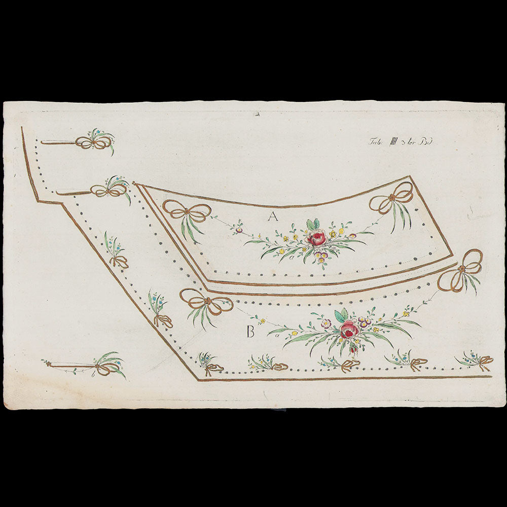 Johann Friedrich Netto - Broderies pour un habit à la française (circa 1790s)