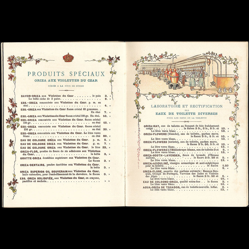 Parfumerie Oriza - Catalogue bijou de la parfumerie L. Legrand (circa 1890)