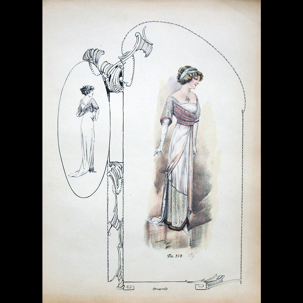 Paquin - Ensemble de 8 gravures (circa 1910)