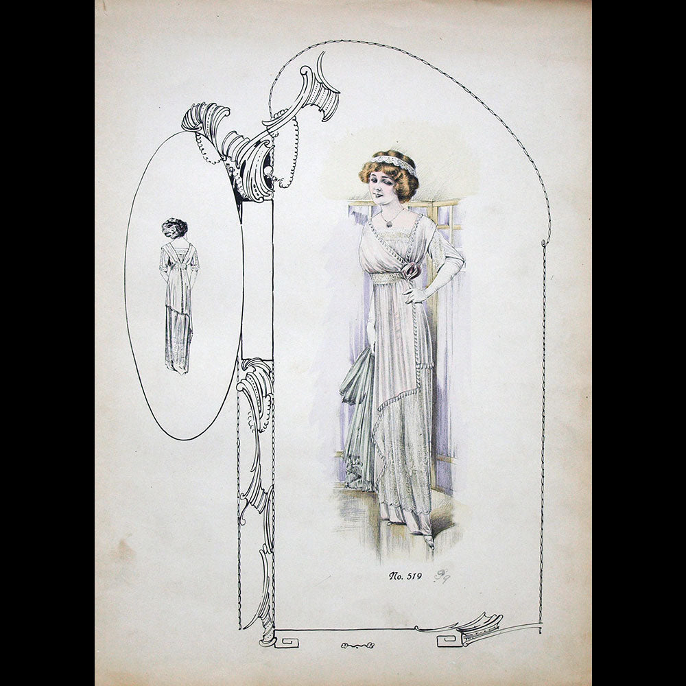 Paquin - Ensemble de 8 gravures (circa 1910)