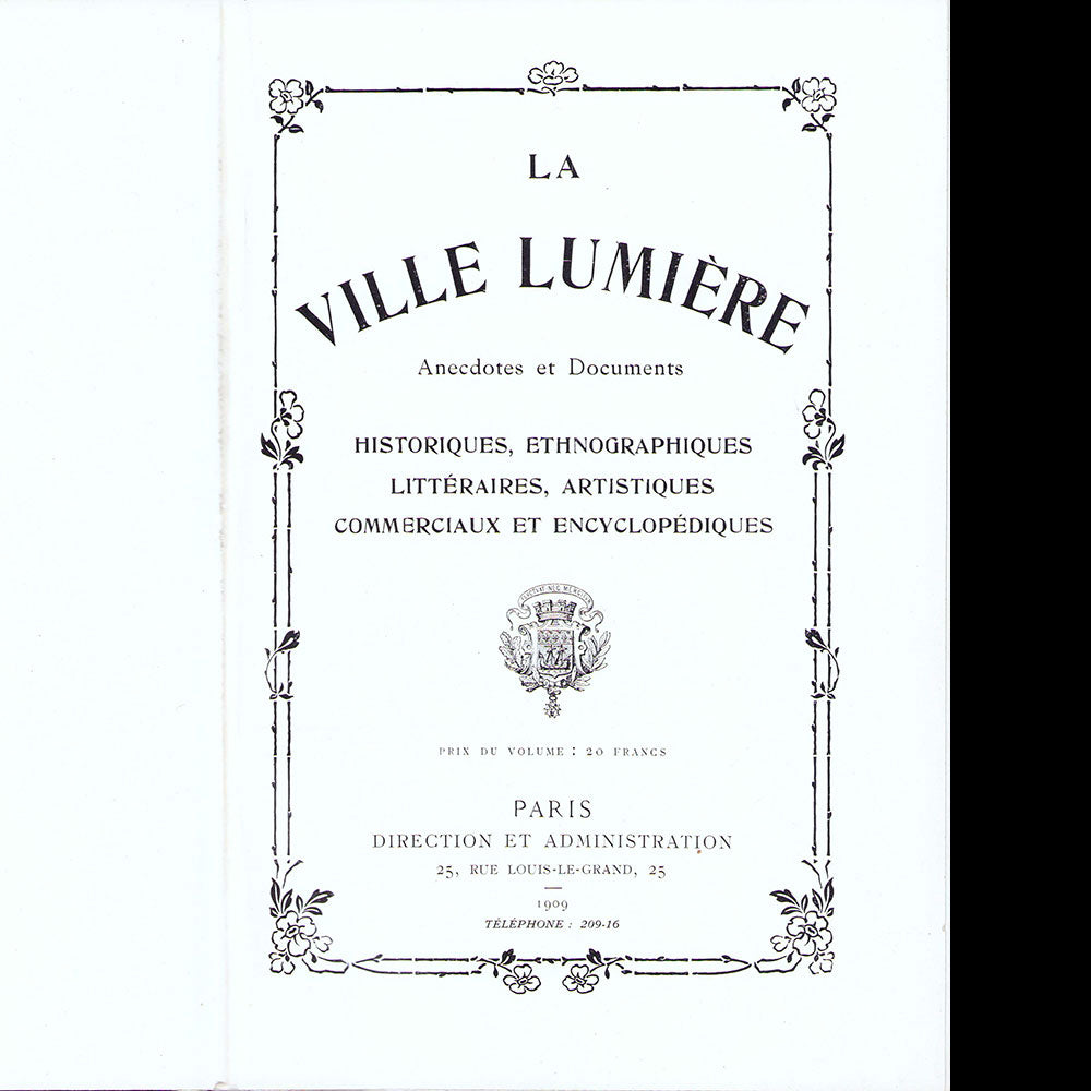 Paris, La Ville Lumière (1909)