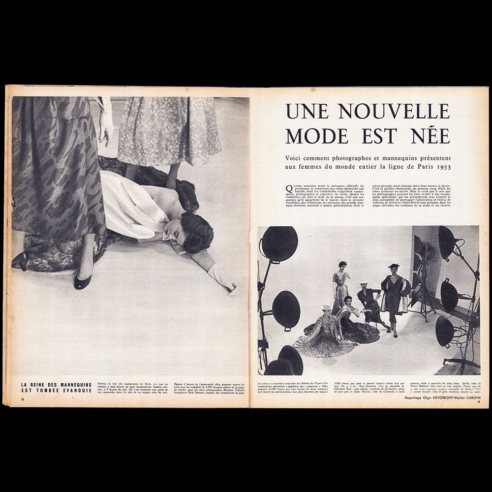 Paris Match - La nouvelle mode de Paris - Dior (1953)