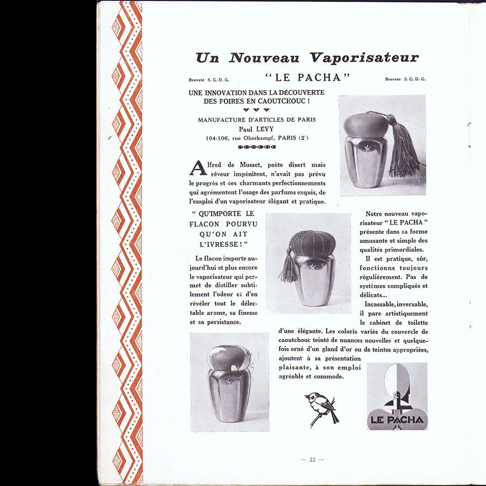 Parures, revues des Industries de la Mode, n°11, mai 1927