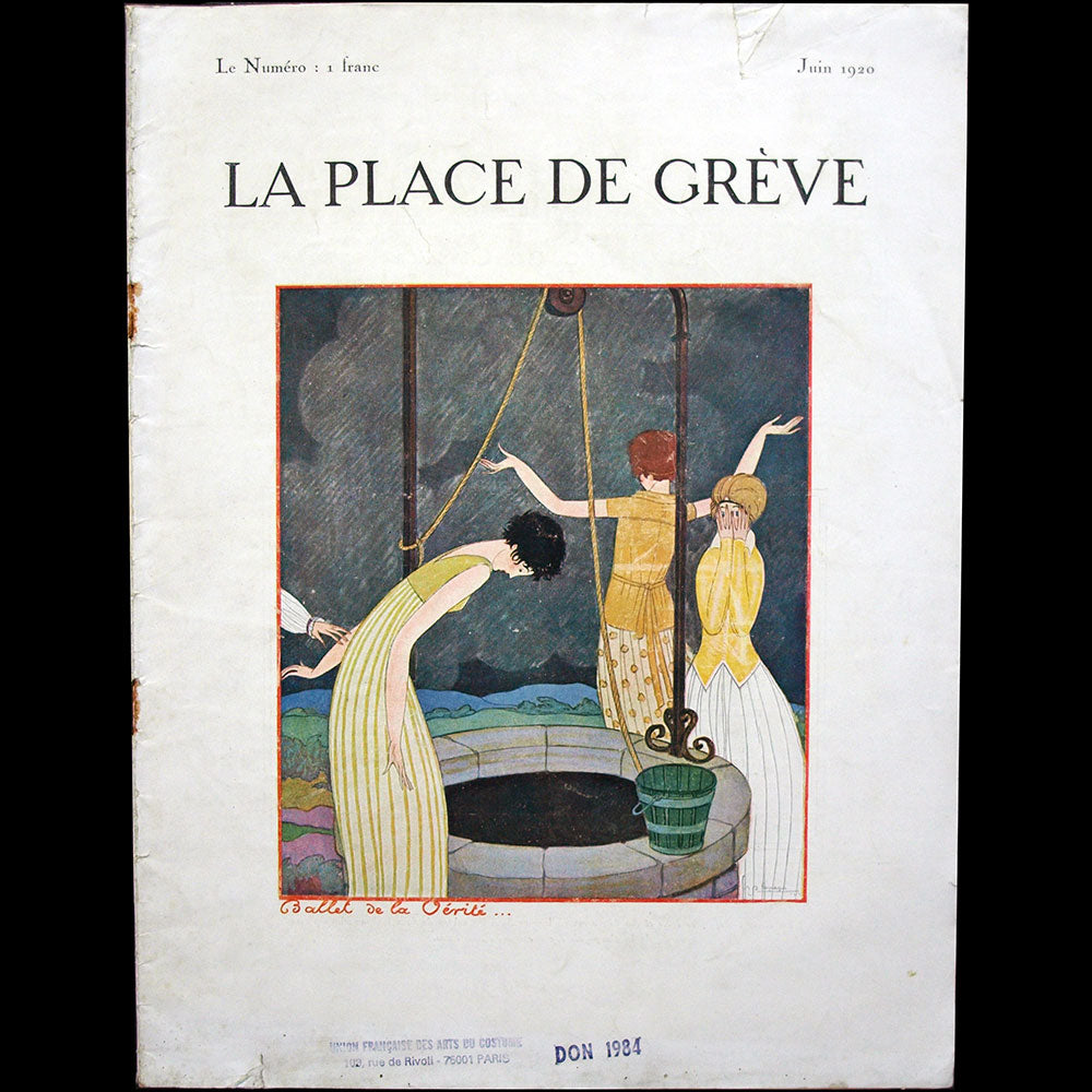 La Place de Grève (juin 1920), couverture de Georges Lepape